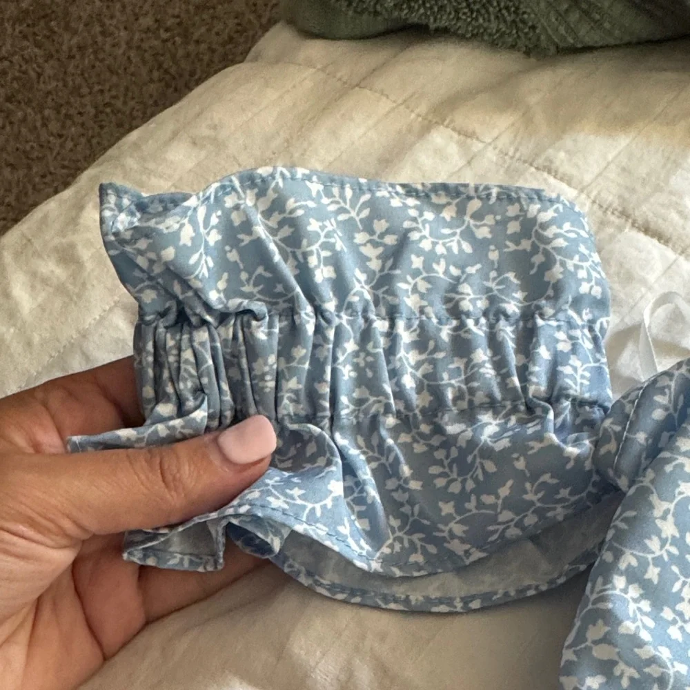 Blue Floral Two-Piece Set - Picture 4 of 5